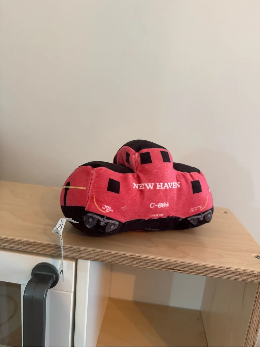 Red Plush Train Toy - Kids Soft Vehicle Plush